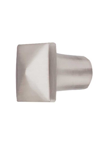 Aspen Knob - 3/4 inch Square in Satin Nickel.